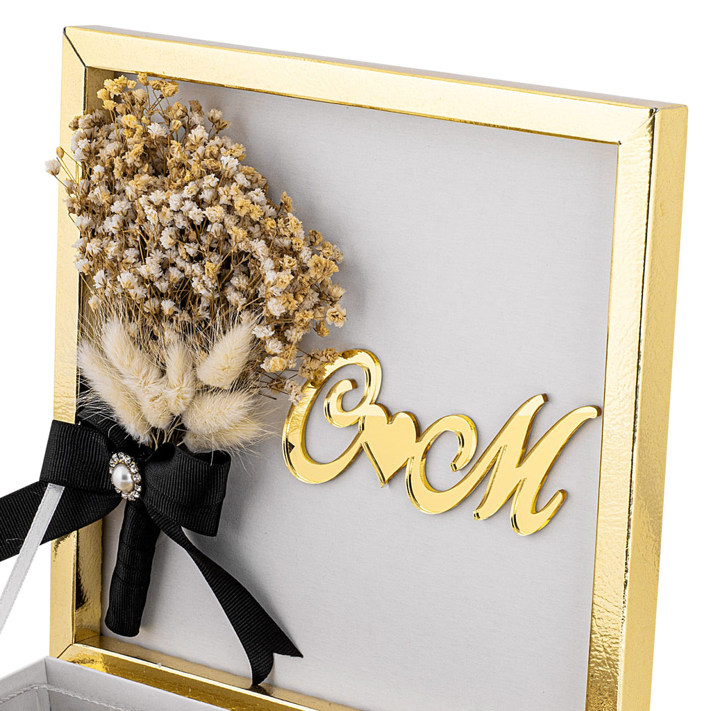 Kız İsteme Çikolatası - Hochzeitsschokolade - Plexi - Baş Harfler
