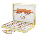 Personalisierte Ramadan Schokolade Geschenkbox – Halal Pralinen mit Moschee-Silhouette