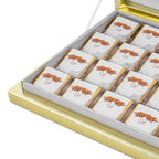 Personalisierte Ramadan Schokolade Geschenkbox – Halal Pralinen mit Moschee-Silhouette