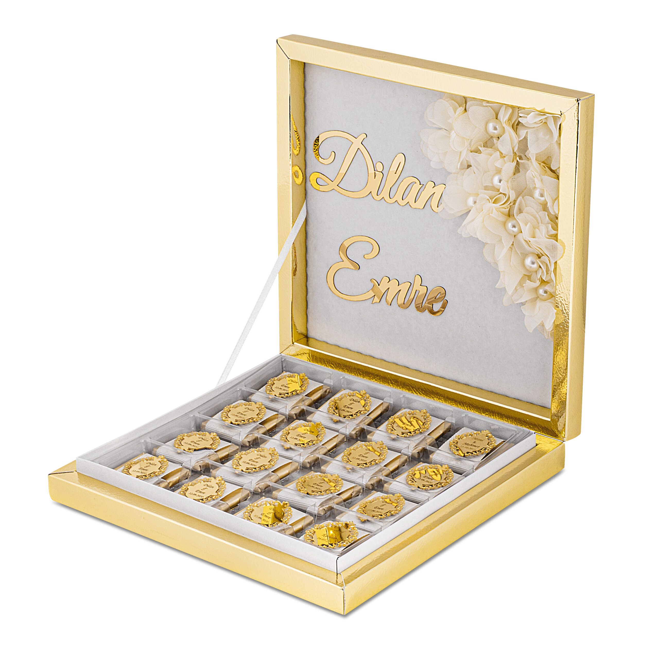 Kız İsteme Çikolatası - Hochzeitsschokolade - Plexi - Royal