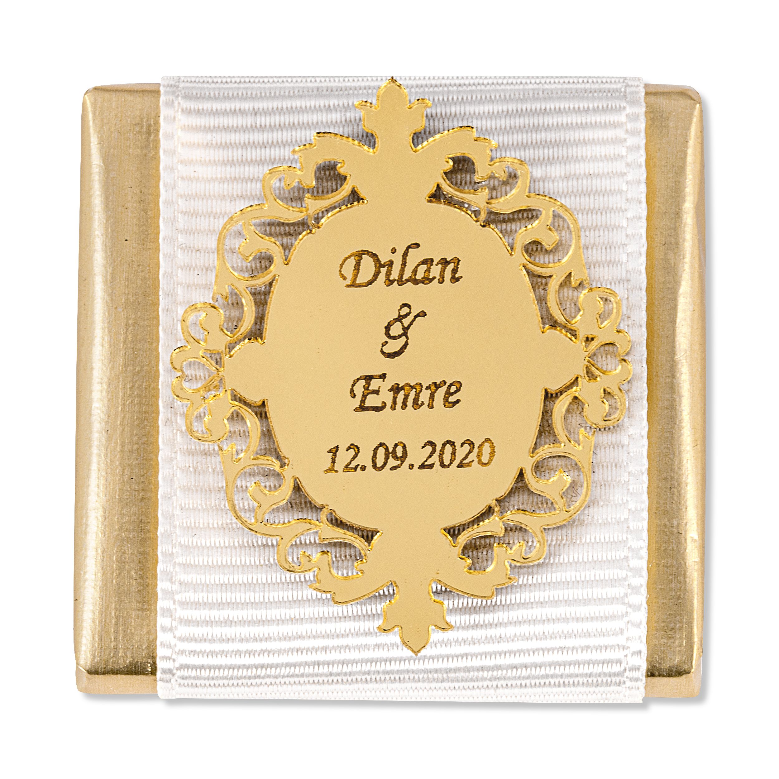 Kız İsteme Çikolatası - Hochzeitsschokolade - Plexi - Royal