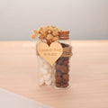 Gastgeschenk | Kaffee & Zucker Reagenzglas mit Magnet - Personalisierbares Plexi - Für Hochzeit, Verlobung, Babyshower & besondere Anlässe