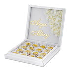 Kız İsteme Çikolatası - Hochzeitsschokolade - Plexi - rund