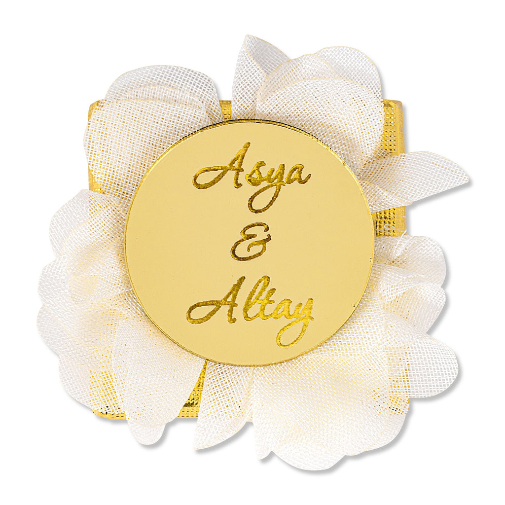 Kız İsteme Çikolatası - Hochzeitsschokolade - Plexi - rund