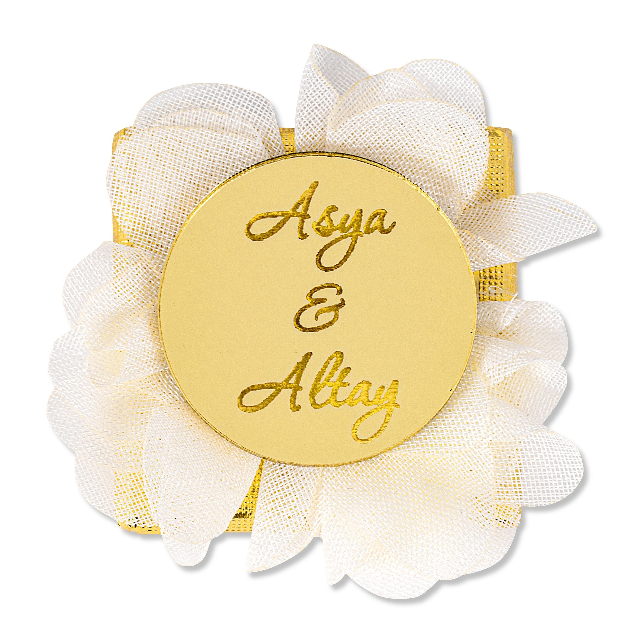 Kız İsteme Çikolatası - Hochzeitsschokolade - Plexi - rund