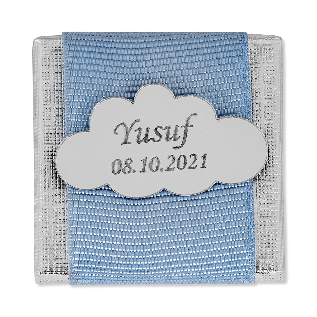 Bebek Çikolatası - Babyshower Schokolade - Pleksi - Bulut - blau