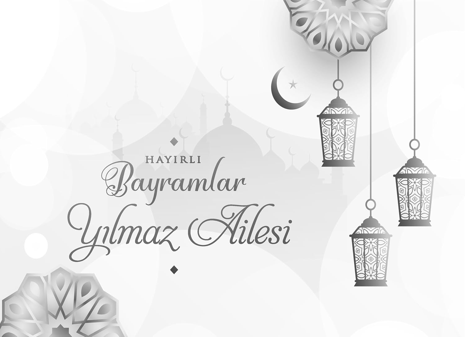 Personalisierte Ramadan Schokolade Geschenkbox – Mit Stern & Laternen Design - Halal Pralinen