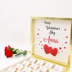 Valentinstag Schokolade - Umarmung der Liebe - Etiket - HALAL