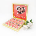 Valentinstag Schokolade - Foto der Liebe - Etiket - HALAL