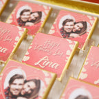 Valentinstag Schokolade - Foto der Liebe - Etiket - HALAL