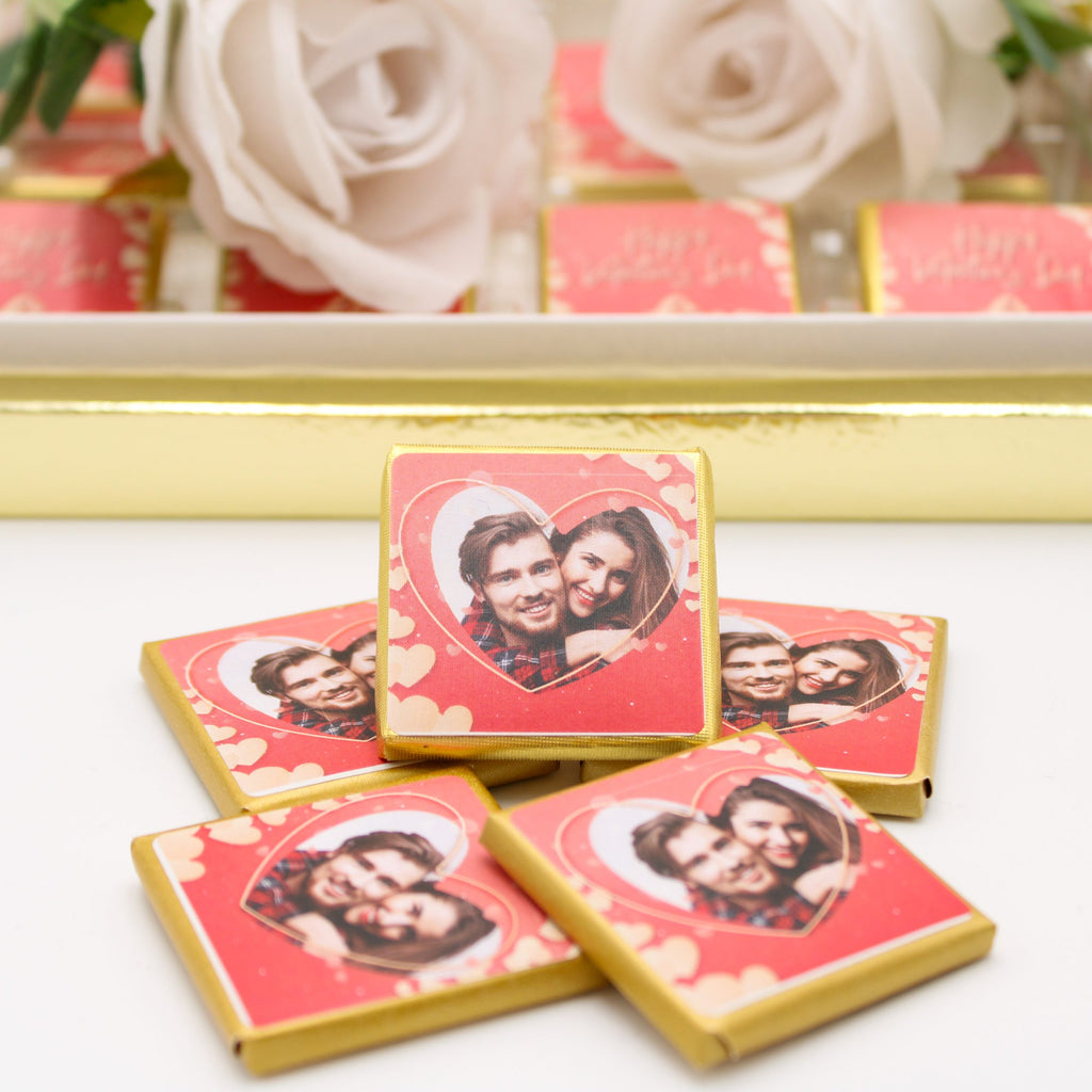 Valentinstag Schokolade - Foto der Liebe - Etiket - HALAL