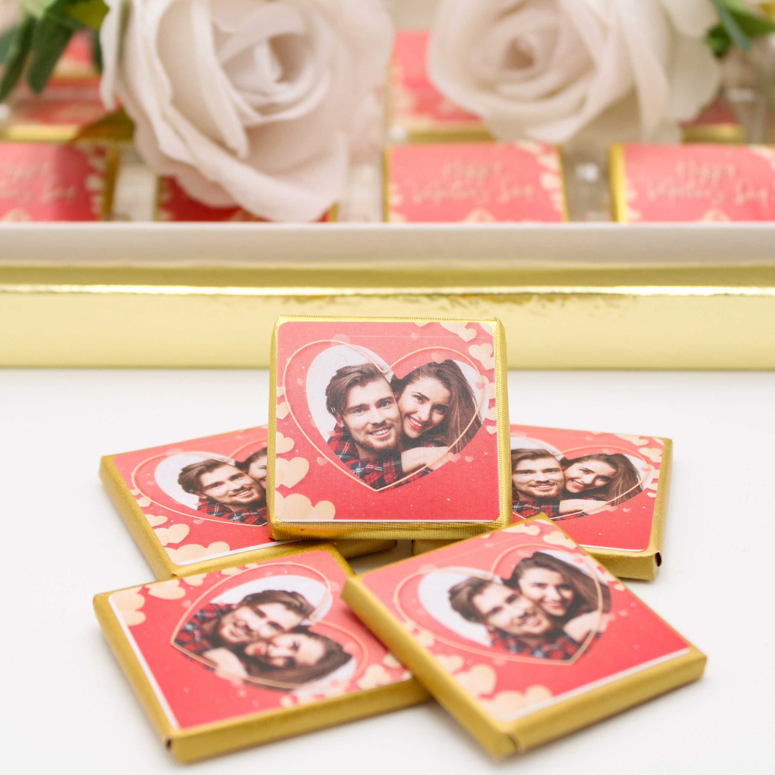 Valentinstag Schokolade - Foto der Liebe - Etiket - HALAL