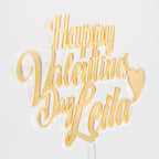 Tortenaufsatz - Valentinstag - Liebesfeier - Cake Topper - Sevgililer günü İsimlik - Acrylglas