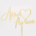 Tortenaufsatz - Valentinstag - Zarte Herzen - Cake Topper - Sevgililer günü İsimlik - Acrylglas