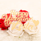 Tortenaufsatz - Valentinstag - Liebesfeier - Cake Topper - Sevgililer günü İsimlik - Acrylglas