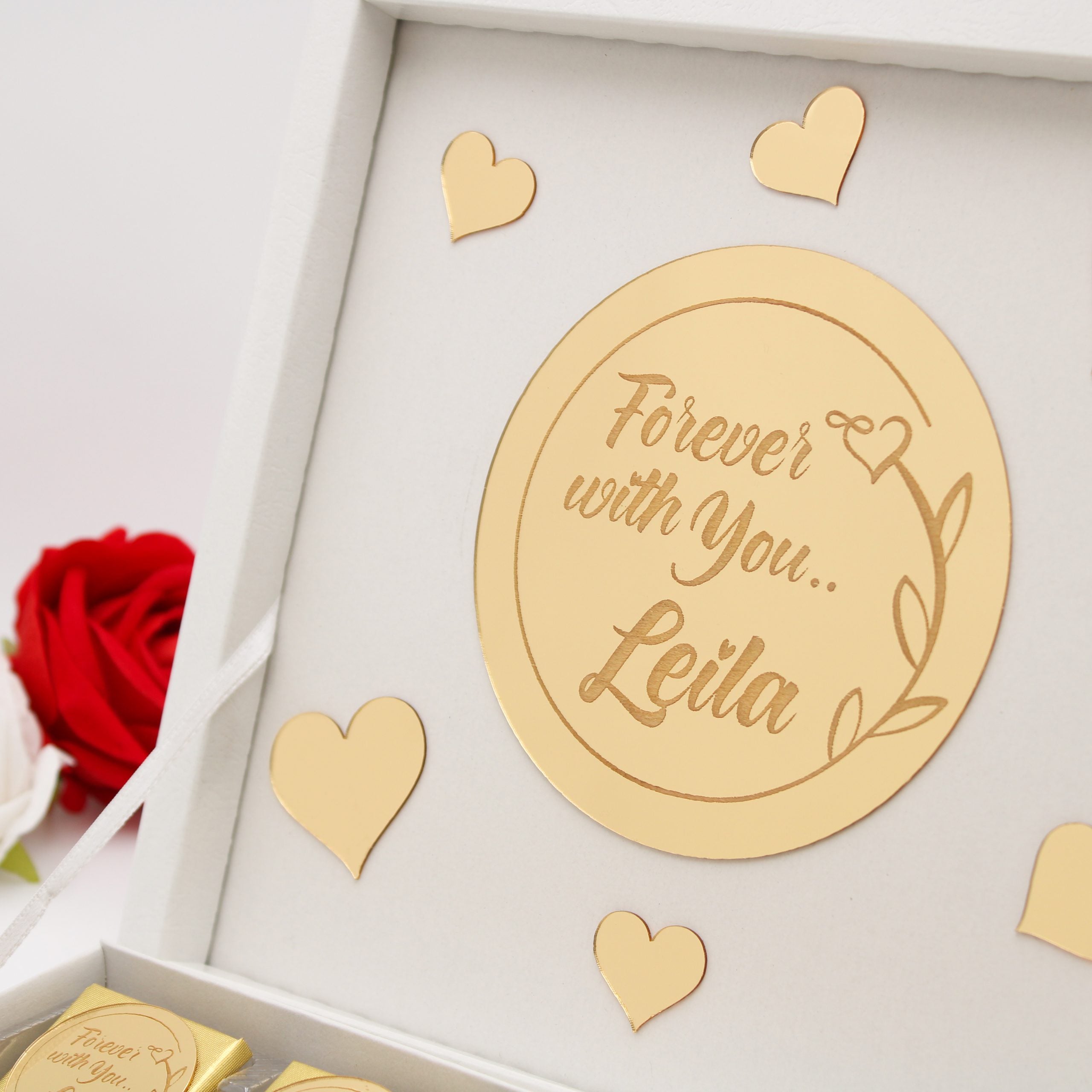 Valentinstag Schokolade - Unendliches Herz - Plexi - HALAL