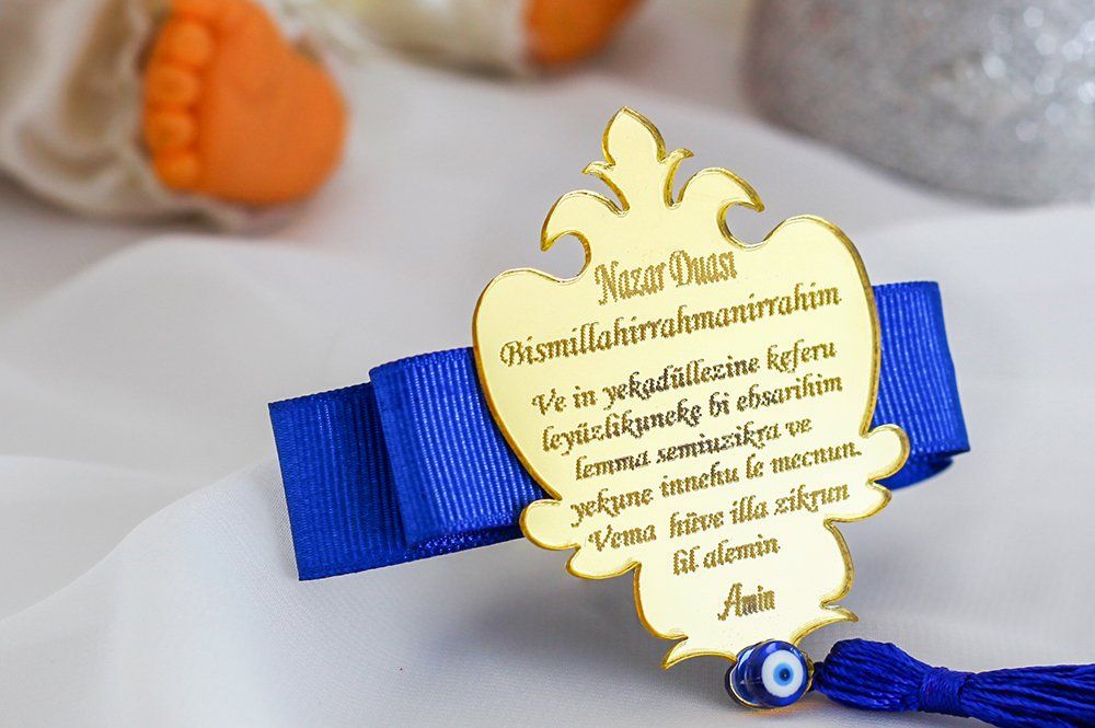Sünnet Şekeri - Beschneidung Gastgeschenk - Plexi - Nazar Duası