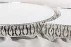 Jardinyer - Hochzeit - Dekoration - Masa Süsleri- 3lü Set - silber