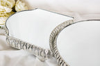 Jardinyer - Hochzeit - Dekoration - Masa Süsleri- 3lü Set - silber