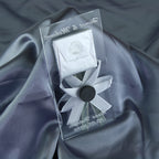 Gastgeschenk mit Schokolade, Blütenband & Perle | Stilvoller Magnet für Hochzeit, Geburtstag, alle Events - Personalisierbar