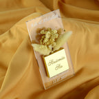 Gastgeschenk mit Schokolade & Trockenblume | Eleganter Magnet für Hochzeit, Geburtstag, alle Events - Personalisierbar