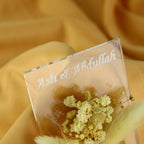Gastgeschenk mit Schokolade & Trockenblume | Eleganter Magnet für Hochzeit, Geburtstag, alle Events - Personalisierbar