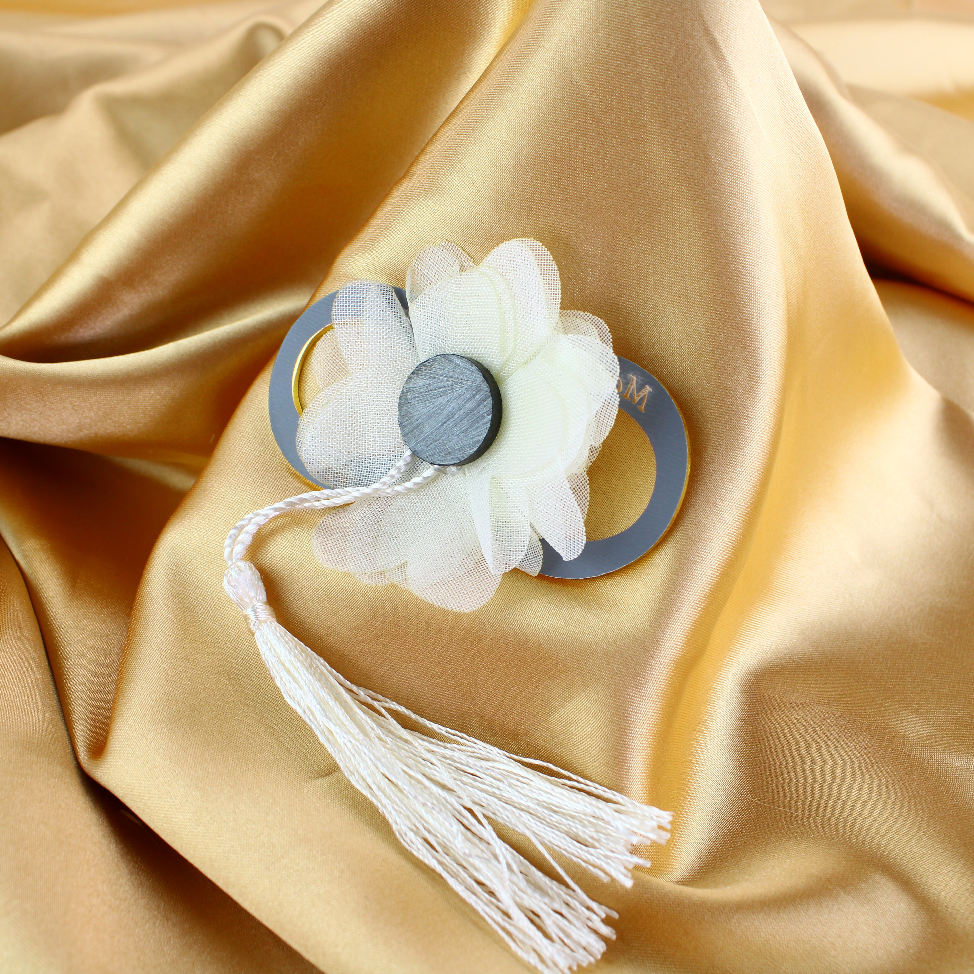 Unendlichkeit mit Blume - Hochzeit Gastgeschenk - Acryl Magnet