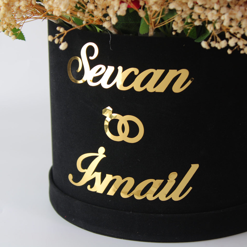Rosenbox | İsteme Çiçeği – Personalisierbares Romantische Geschenk für Verlobung, Hochzeit &amp; besondere Anlässe
