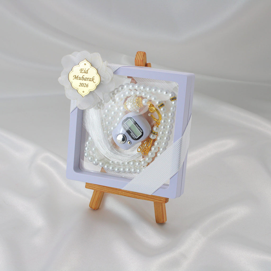 Personalisierbares Ramadan Geschenk Set – Fingerzähler & Tasbih