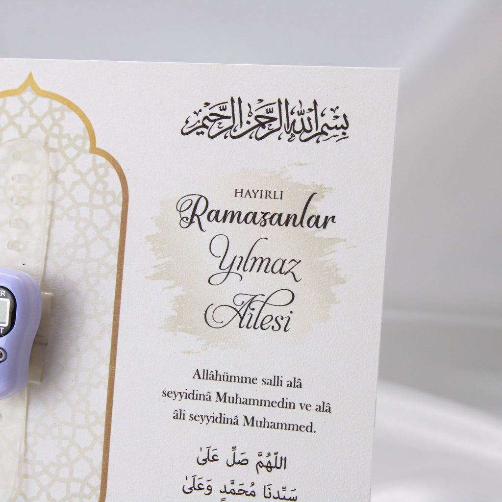 Personalisierbarer Fingerzähler Geschenk – Ramadan Zikr Zähler