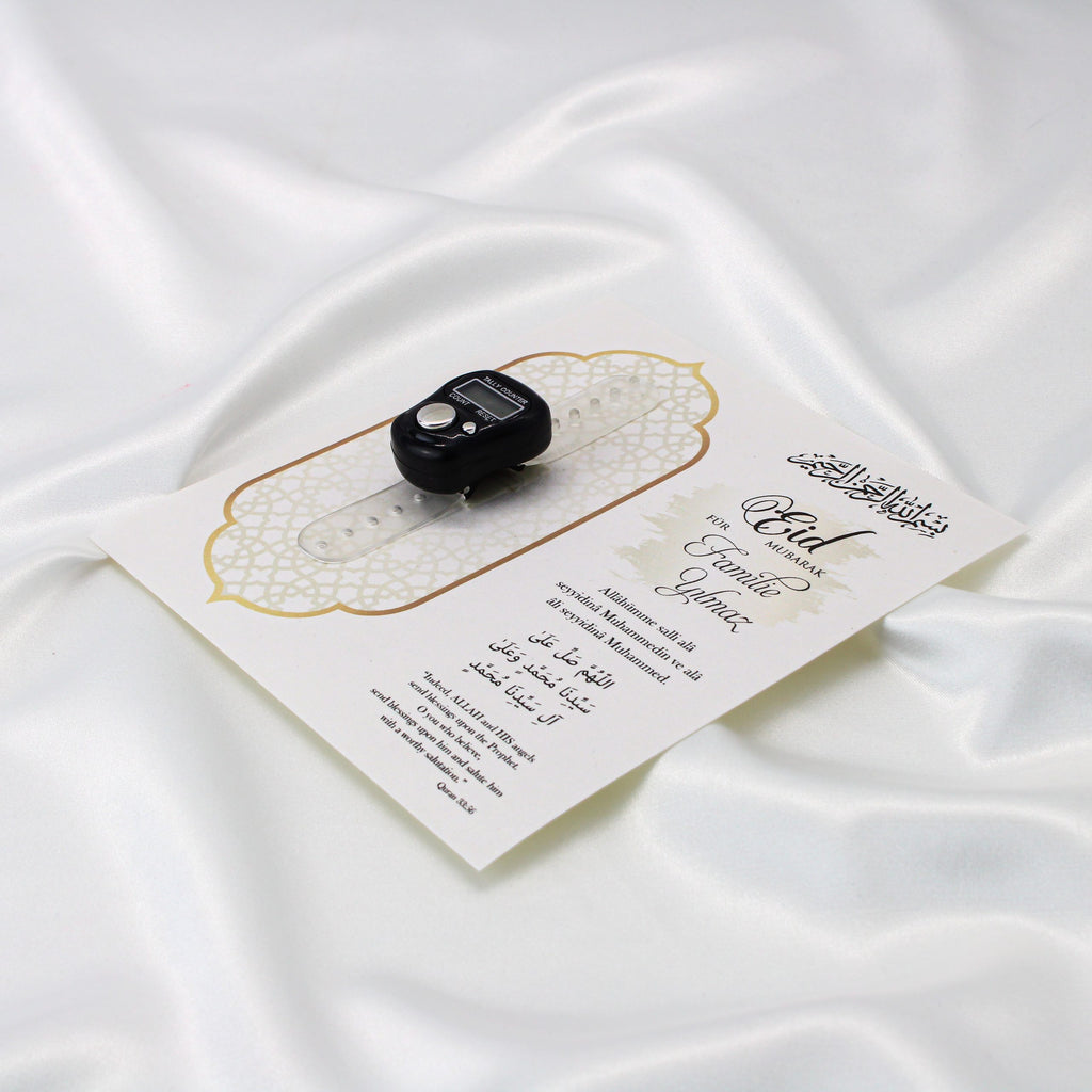Personalisierbarer Fingerzähler Geschenk – Ramadan Zikr Zähler