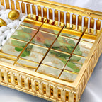Magnolia - Personalisiertes Schokoladen-Tablett mit Glasdeckel