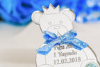 Bebek Şekeri - Babyfeier Gastgeschenk - Plexi Ayicik - blau