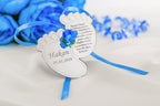 Bebek Şekeri - Babyfeier Gastgeschenk - Plexi Ayaklar - blau