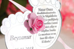 Bebek Şekeri - Babyfeier Gastgeschenk - Plexi Ayaklar - rosa