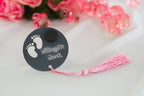 Bebek Şekeri - Babyfeier Gastgeschenk - Plexi Cift Ayak - rosa