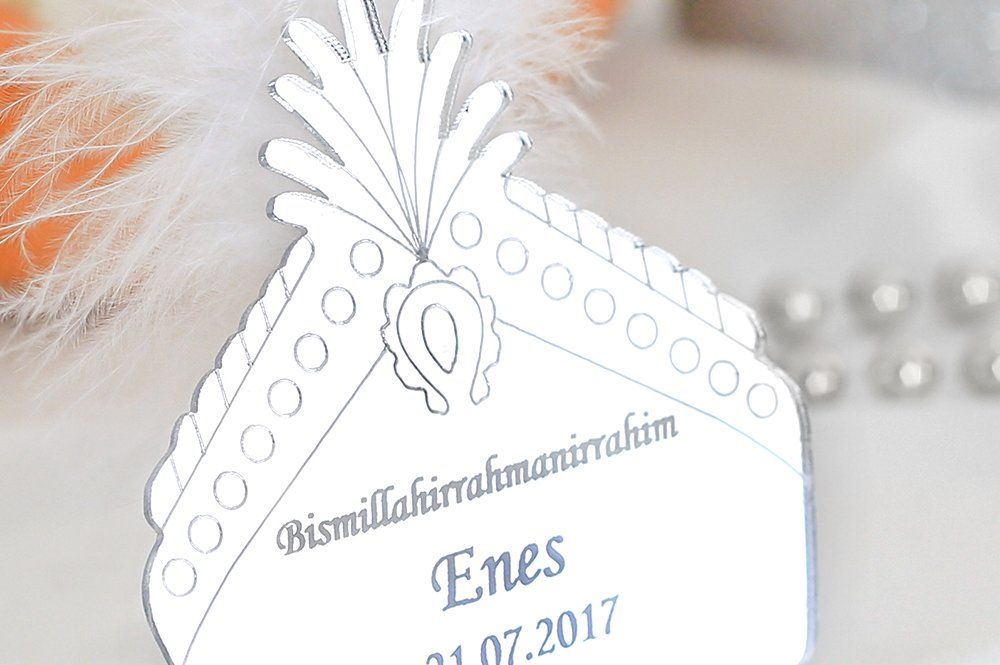 Sünnet Şekeri - Beschneidung Gastgeschenk - Plexi - Şapka - Büyük