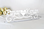 İsimlik - Hochzeits Namensständer - Plexi - Ornament