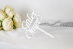 Pasta Isimlik - Verlobung - Dekoration - Cake Topper - Plexi