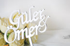 Pasta Isimlik - Verlobung - Dekoration - Cake Topper - Plexi