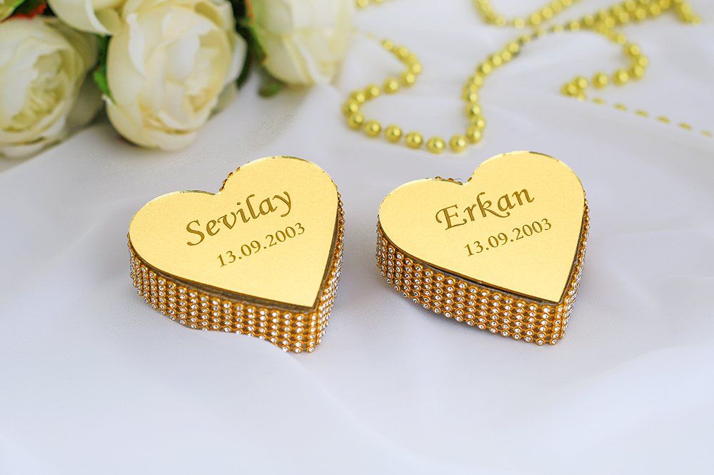 Yüzük Yükseltici - Kalp 2li Set - Tek isimli - gold
