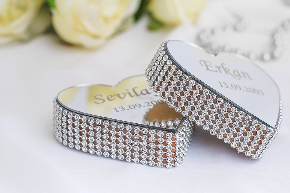 Yüzük Yükseltici - Kalp 2li Set - Tek isimli - silber