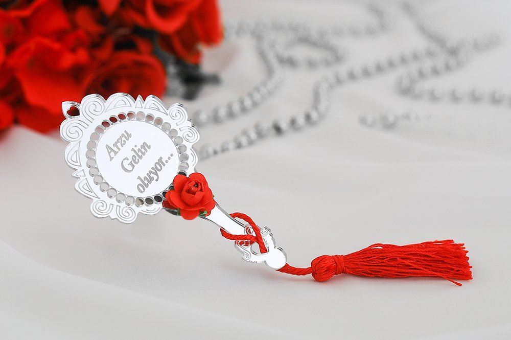 Kına kesesi - Henna Geschenk - Ayna Kalp - Plexi
