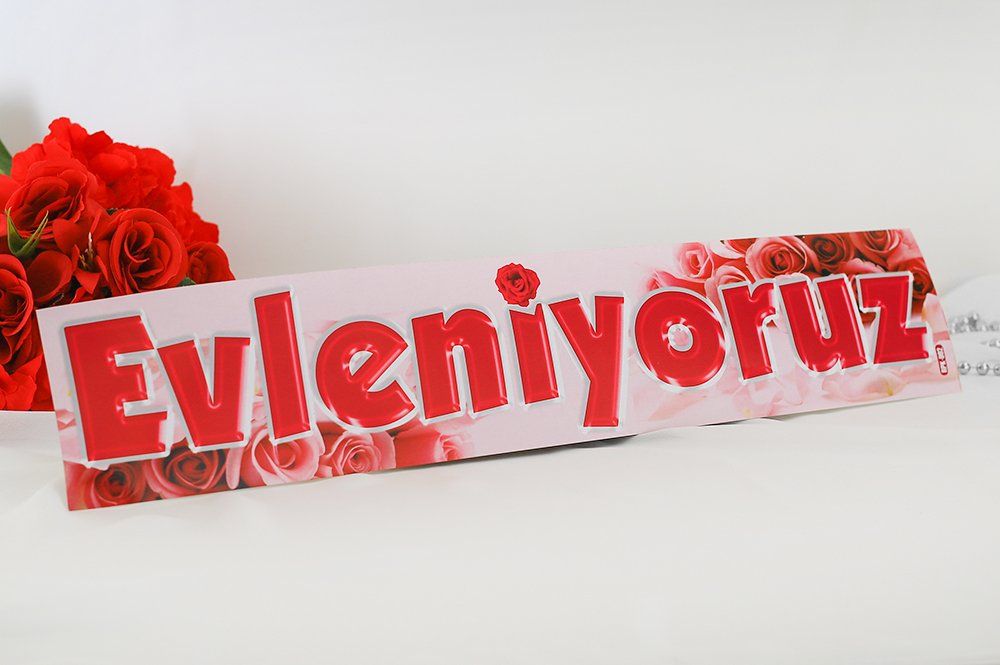 Verlobung - Dekoration - Plaka süsü - Evleniyoruz