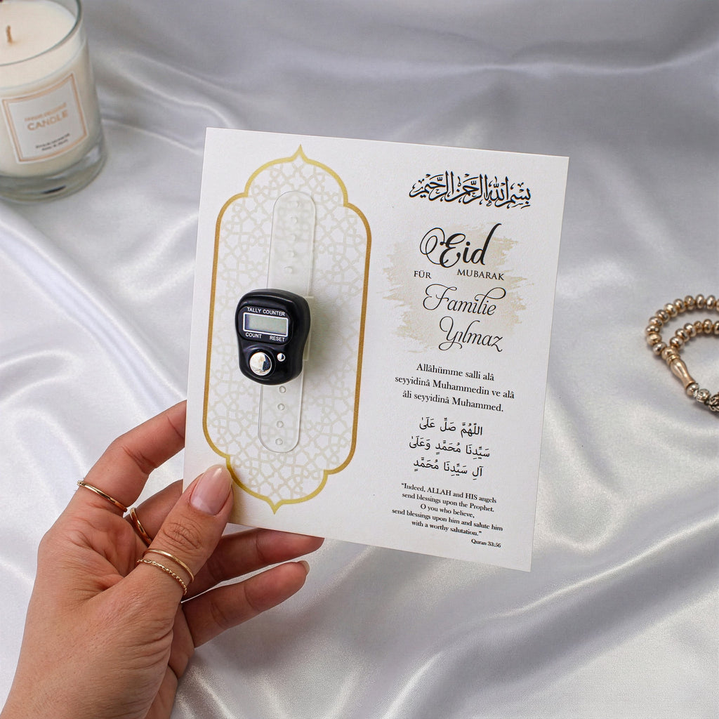 Personalisierbarer Fingerzähler Geschenk – Ramadan Zikr Zähler