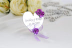 Herz mit Rosen - Hochzeitsgeschenk - Acryl Magnet
