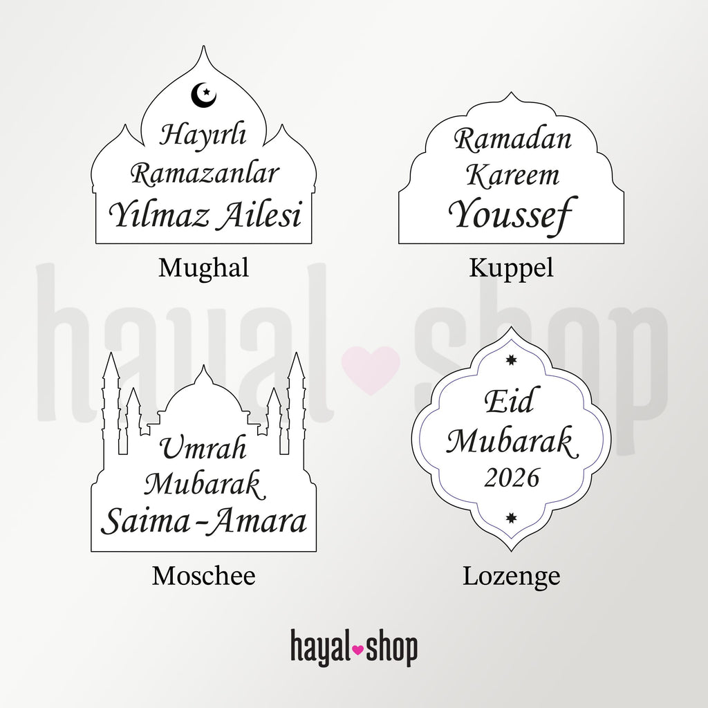 Personalisierbares Ramadan Geschenk Set – Fingerzähler & Tasbih