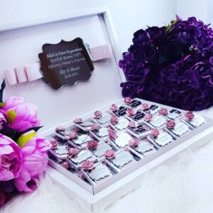 Kız İsteme Çikolatası - Verlobung Schokoladenbox - Pleksi - Ayna